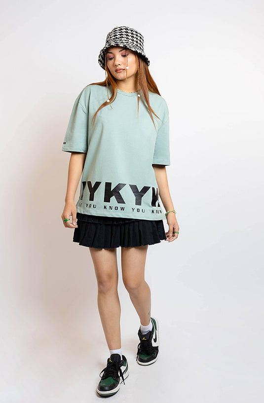 IYKYK Mint Oversized T-Shirt