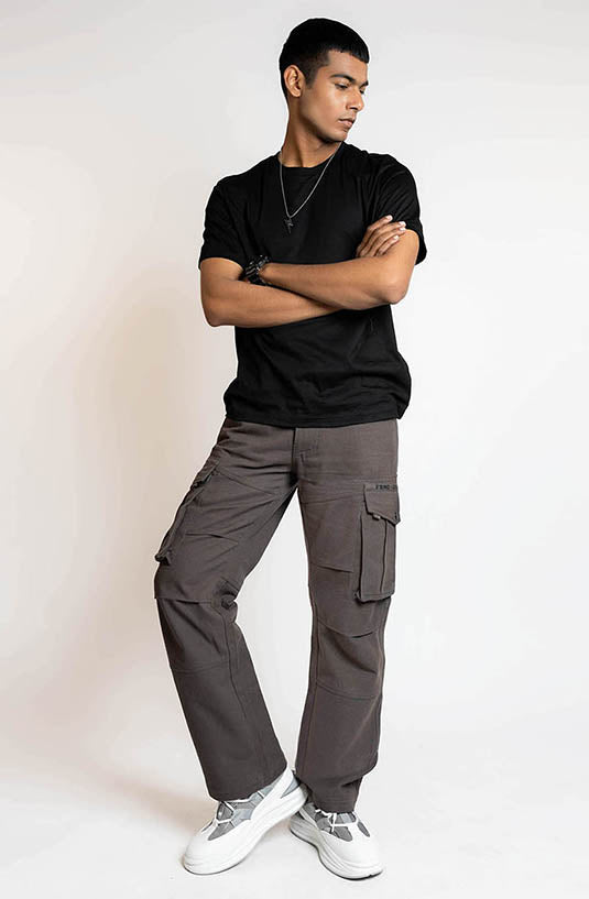Ash Grey Cargo Pants