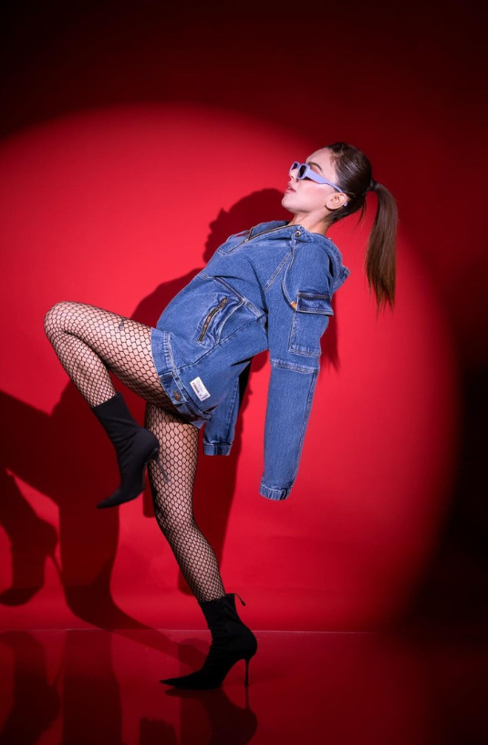 Thunder Blaze Denim Hoodie