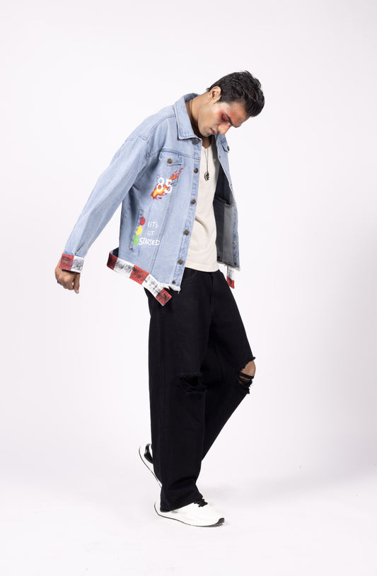 Racing Rebel Hand Painted Jacket