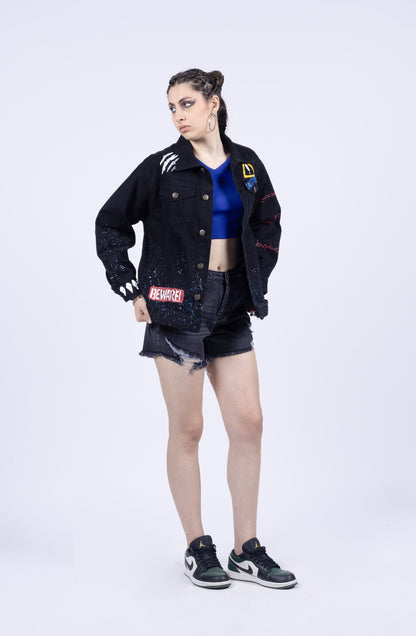 Fearless Hand Painted Jacket