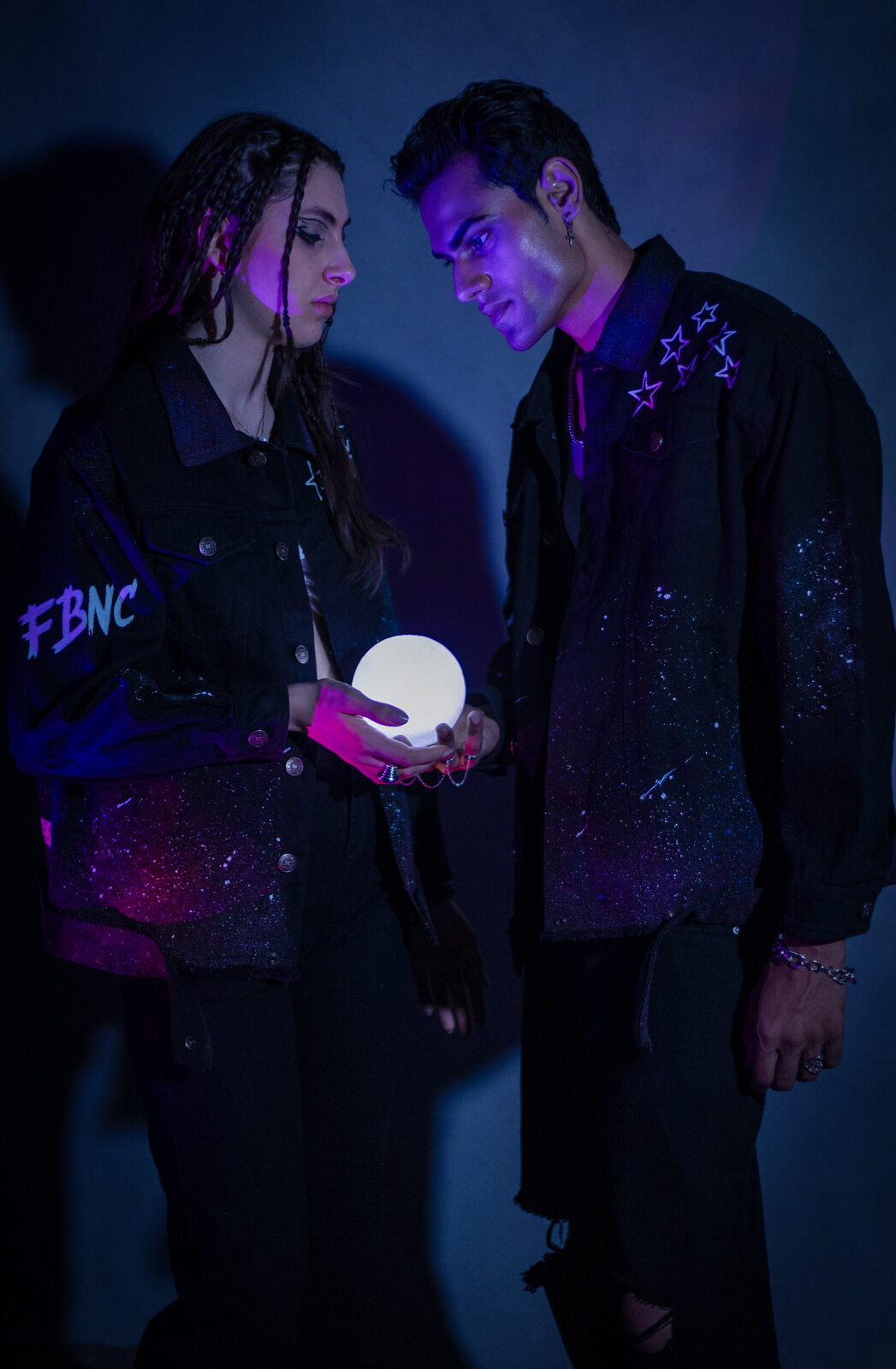 After Glow Custom Hand-Painted LED Couple Jacket