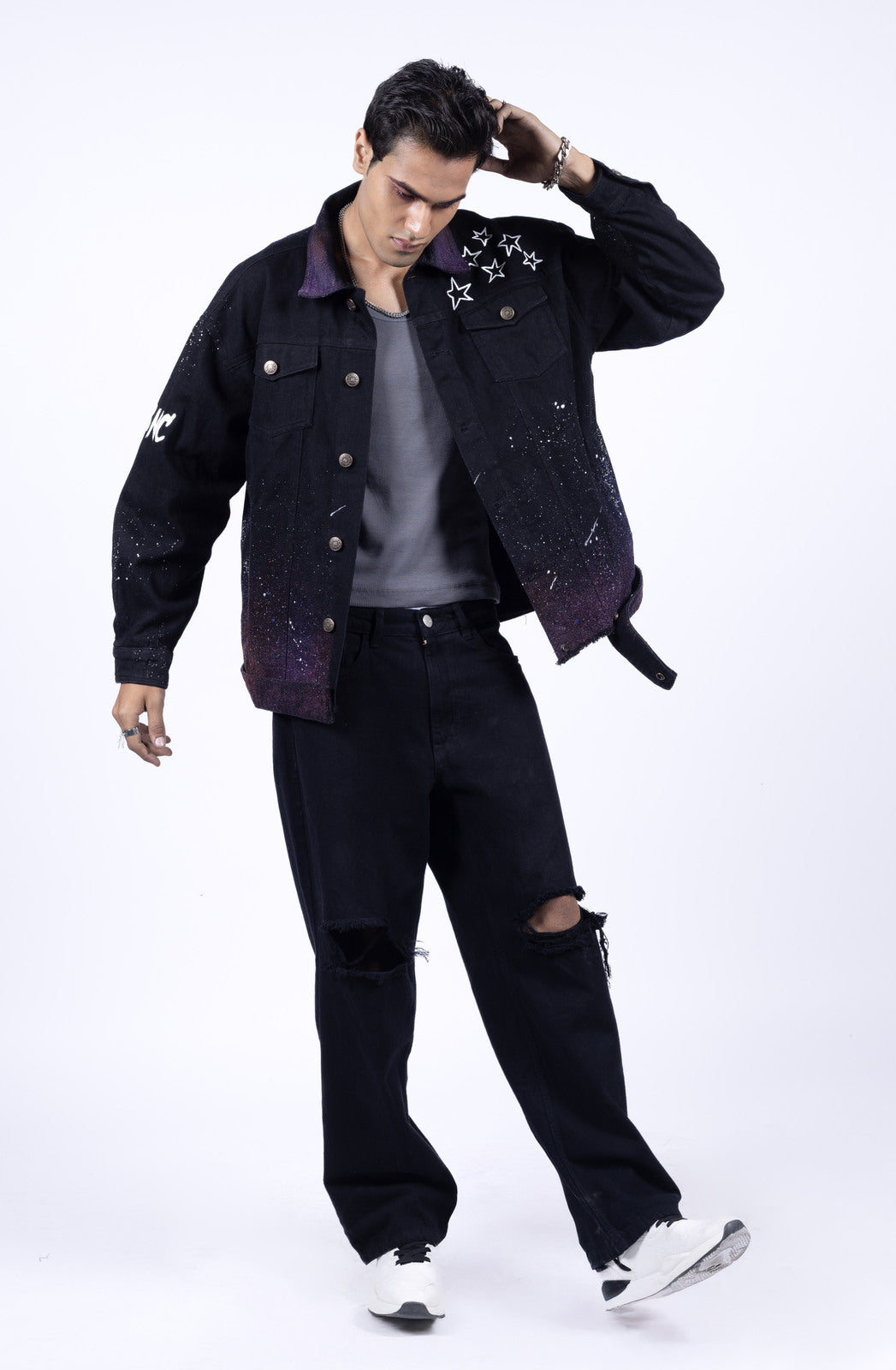 After Glow Custom Hand-Painted LED Couple Jacket