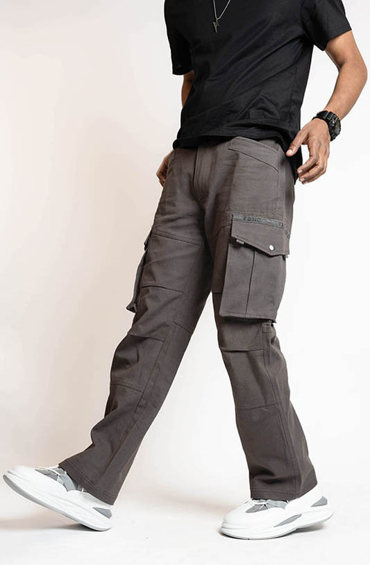 Ash Grey Cargo Pants