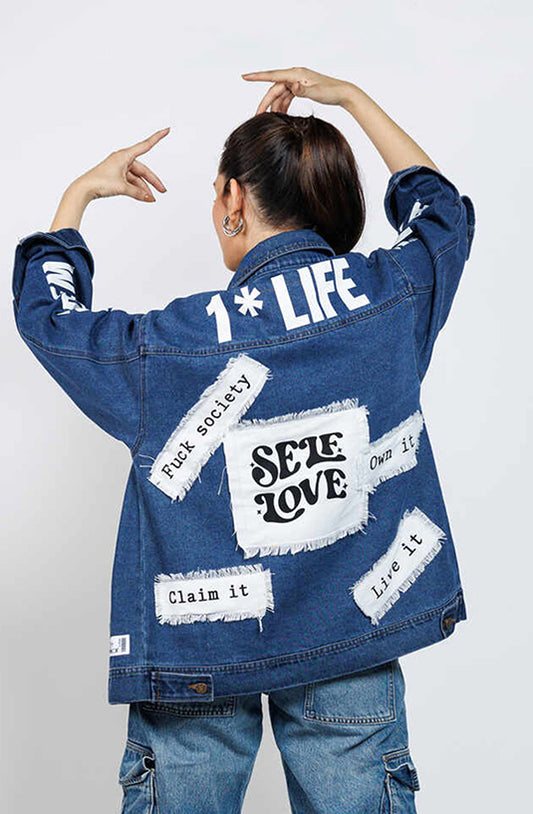 Self Love Oversized Denim Jacket