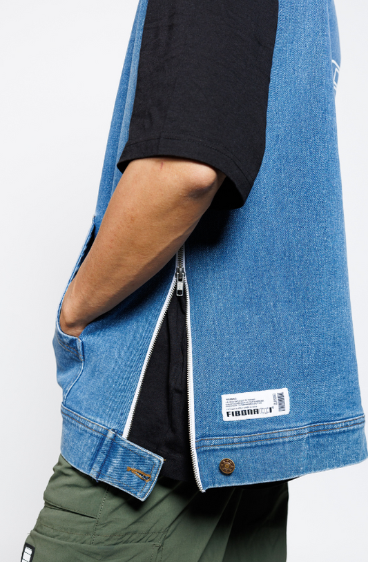 One Life Fusion Denim Hoodie