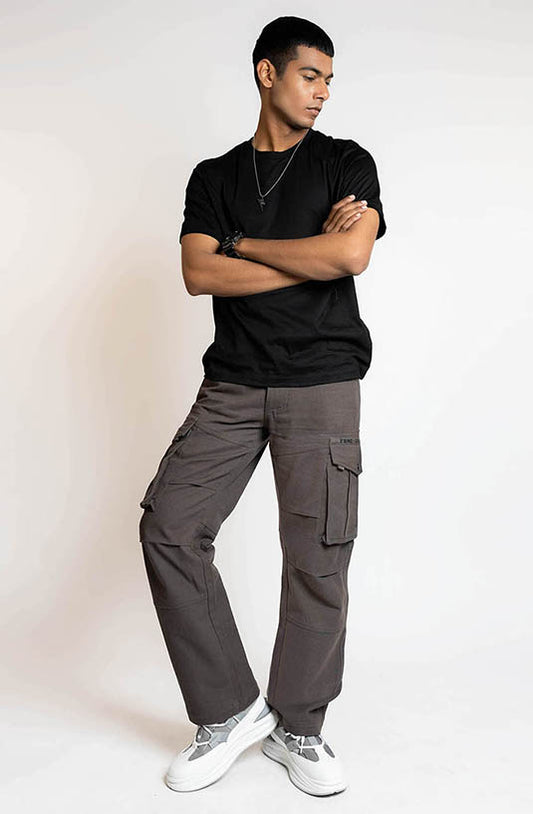 Ash Grey Cargo Pants