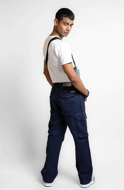 Navy Baggy Cargo Pants