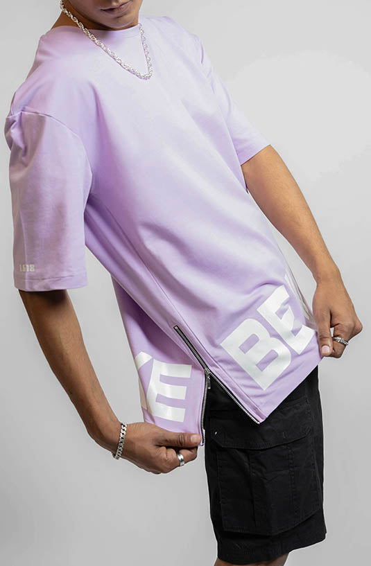 Be Woke Lavender Oversized T-Shirt
