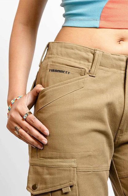 Mocha Baggy Cargo Pants