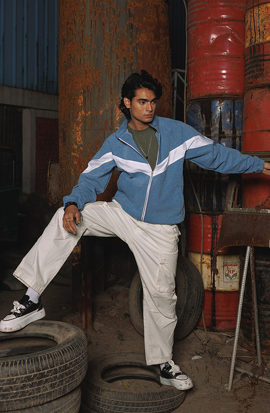 Urban Frost Bomber Denim Jacket