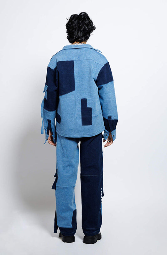 Rebel Patch Denim Shacket