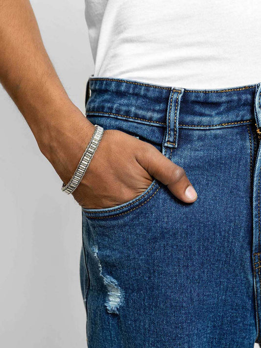 Cobalt Distressed Baggy Jeans