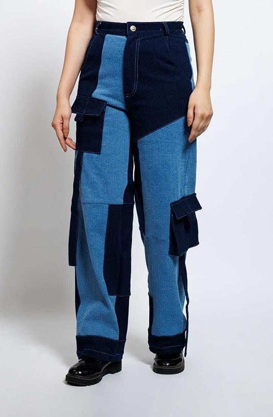 Rebel Patch Denim Pants