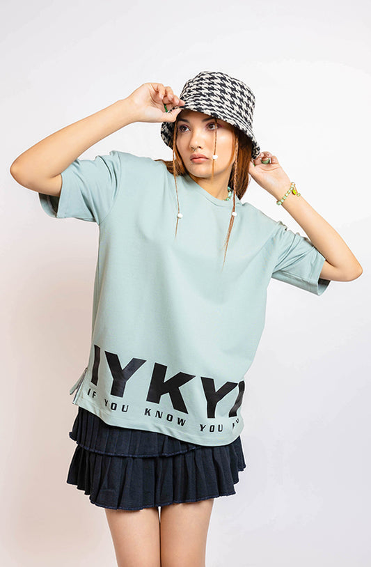 IYKYK Mint Oversized T-Shirt