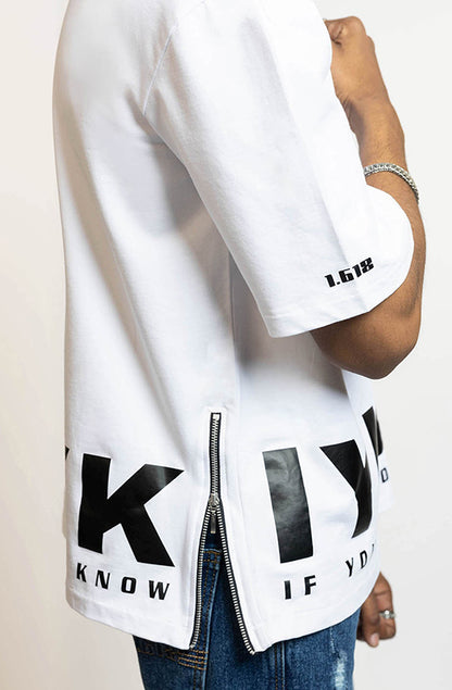 IYKYK White Oversized T-Shirt