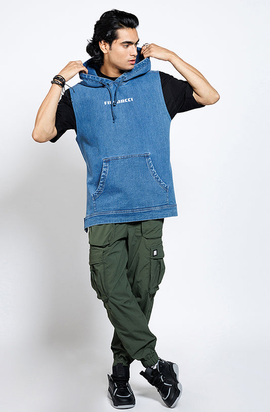 One Life Fusion Denim Hoodie
