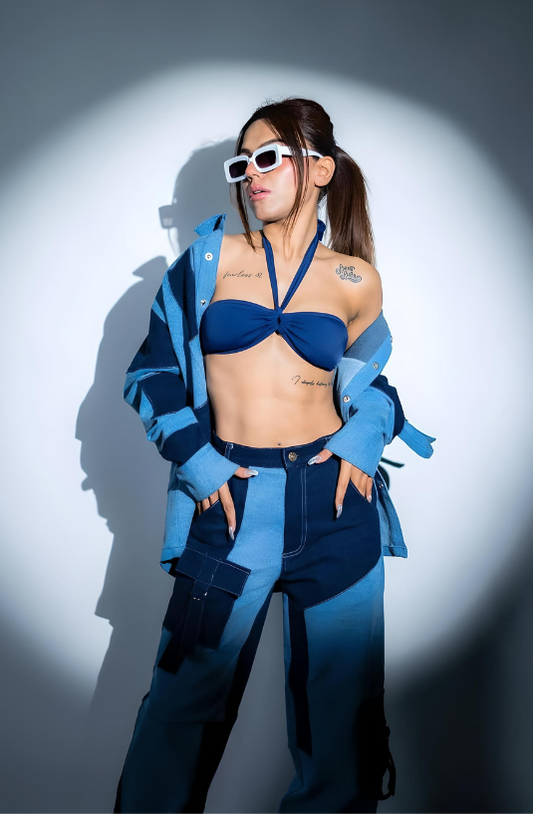 Rebel Patch Denim Co-ord Set