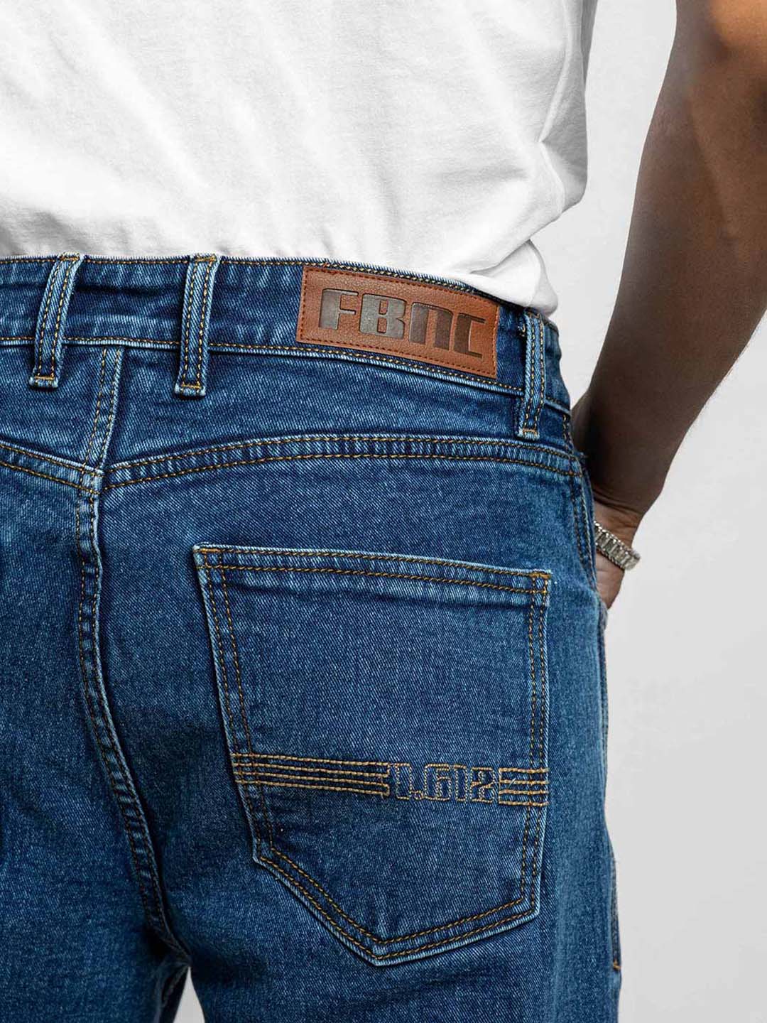Cobalt Distressed Baggy Jeans