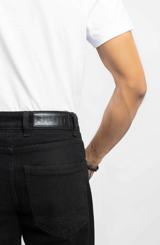 Midnight Distressed Baggy Jeans