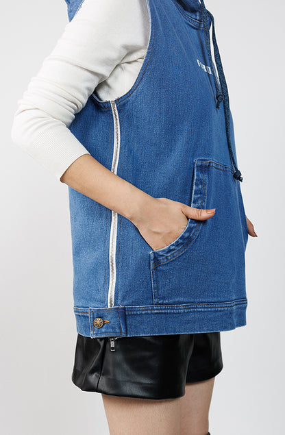 One Life Fusion Denim Hoodie