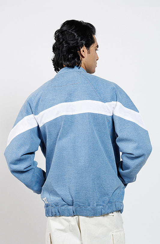 Urban Frost Bomber Denim Jacket