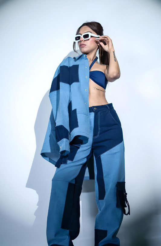 Rebel Patch Denim Co-ord Set