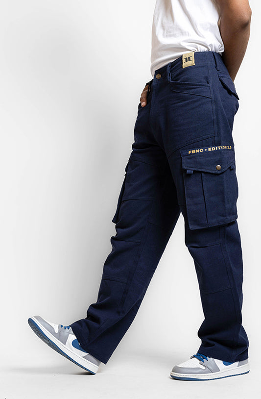 Navy Baggy Cargo Pants