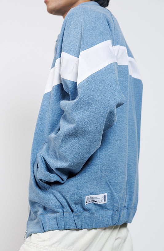 Urban Frost Bomber Denim Jacket