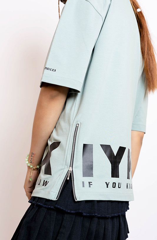 IYKYK Mint Oversized T-Shirt