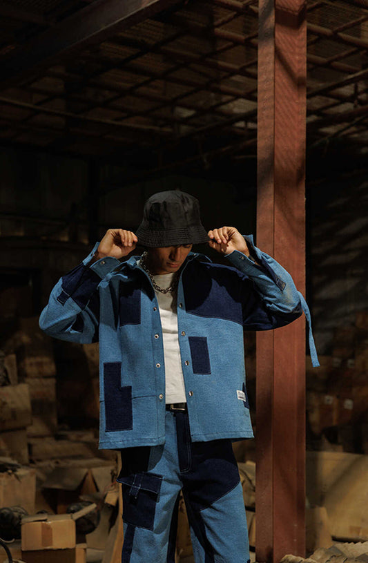 Rebel Patch Denim Shacket