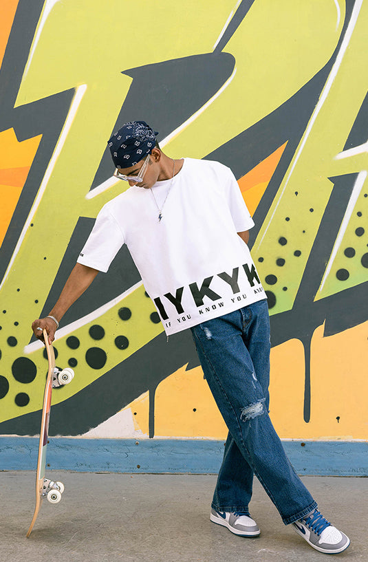 IYKYK White Oversized T-Shirt