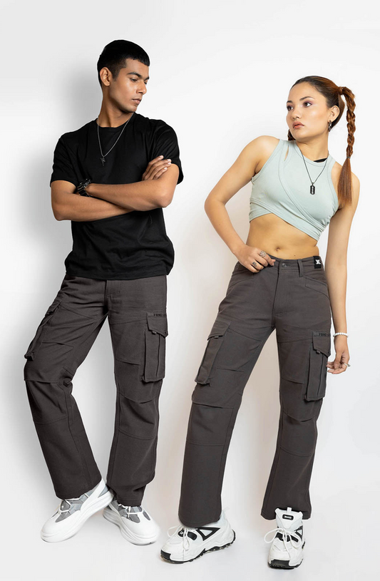 Ash Grey Cargo Pants