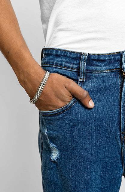 Cobalt Distressed Baggy Jeans