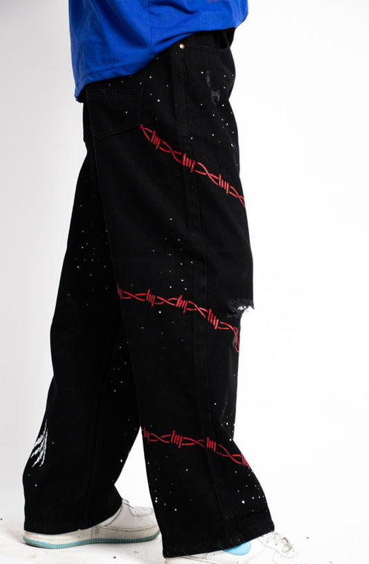 Fearless Hand-Painted Jeans