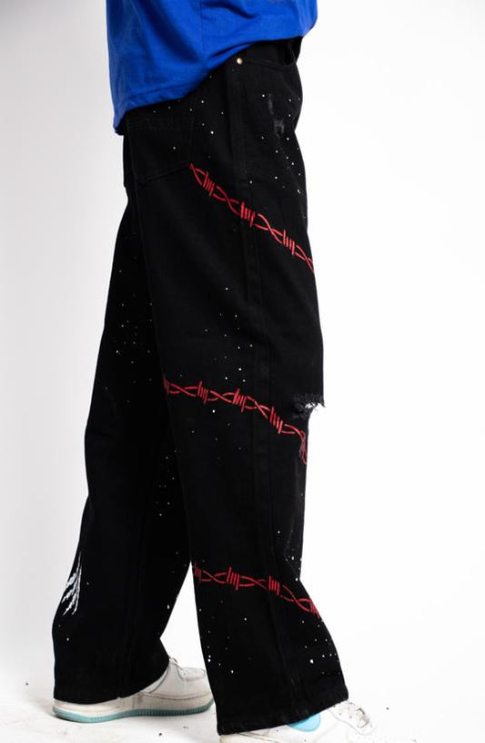 Fearless Hand-Painted Jeans