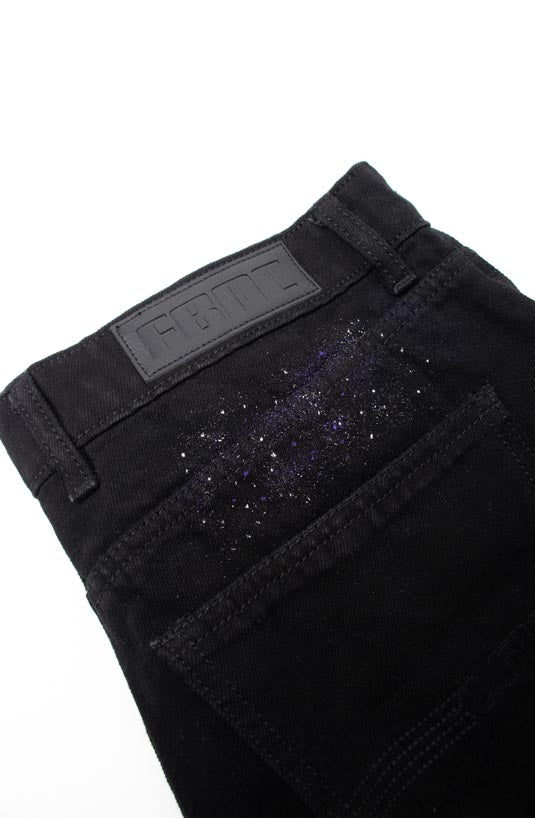 Midnight Galaxy Hand-Painted Jeans