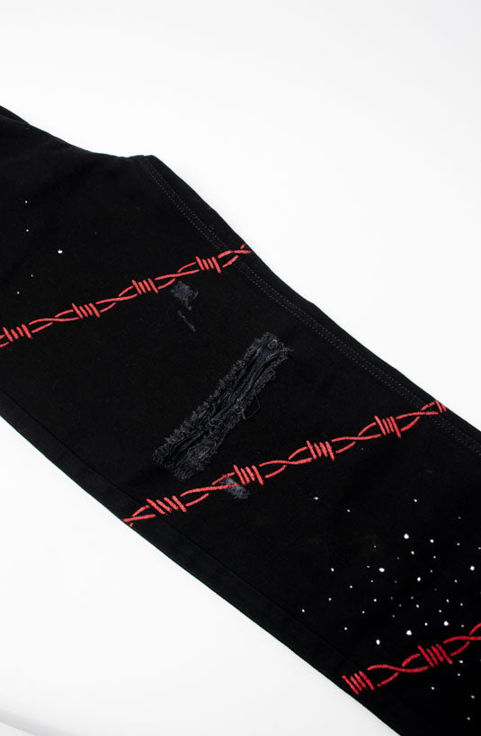 Fearless Hand-Painted Jeans