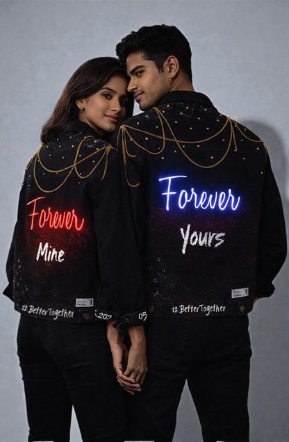 ChainFlex Hand Painted Custom LED Couple Jacket Set