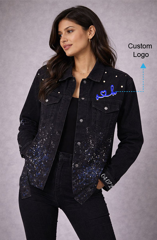 Pearl Dew Hand Painted Custom LED Couple Jacket Set