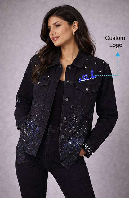 Pearl Dew Hand Painted Custom LED Couple Jacket Set