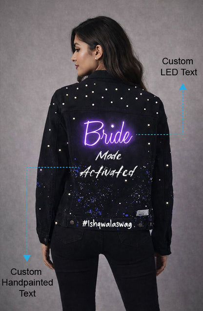 Pearl Dew Hand Painted Custom LED Couple Jacket Set