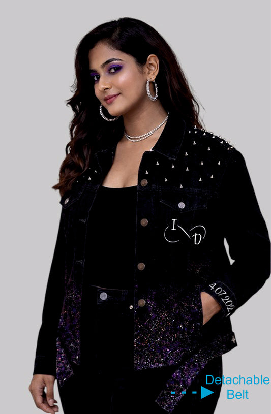 SilverEdge Custom Hand-Painted LED Couple Jacket Set