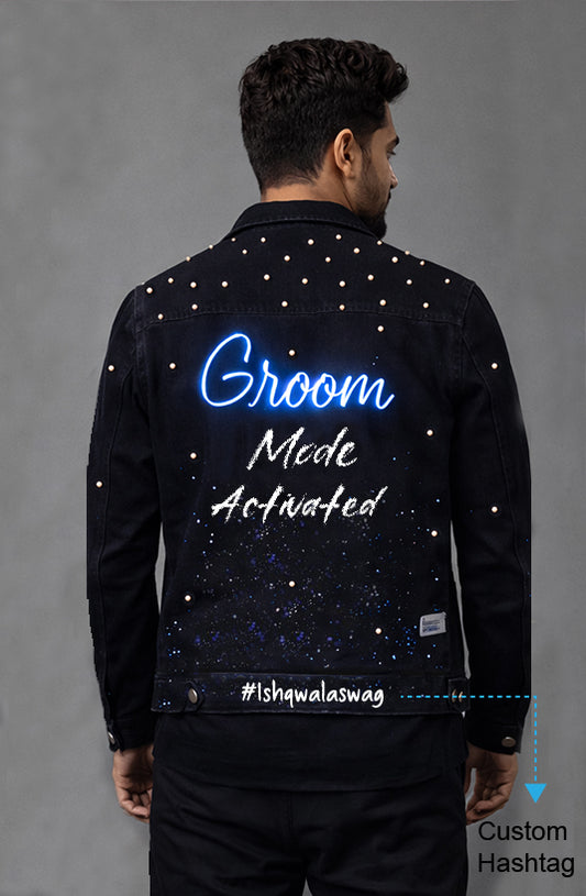 Pearl Dew Hand Painted Custom LED Couple Jacket Set