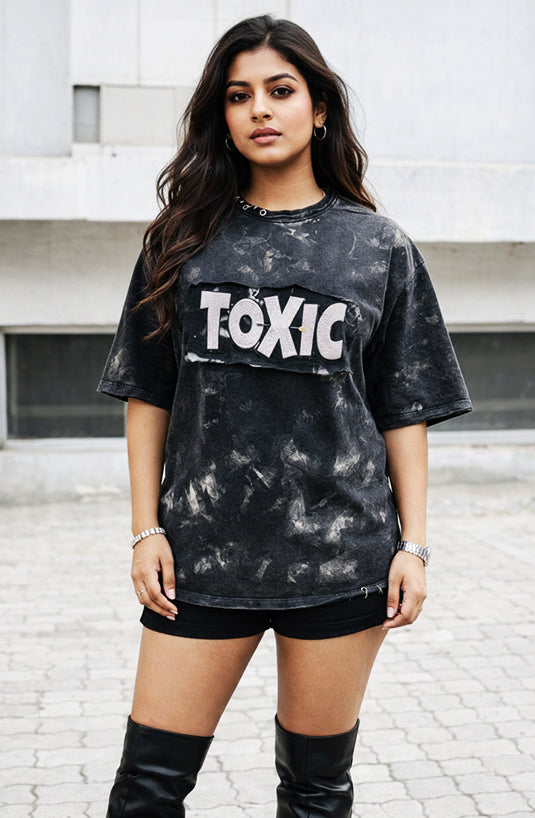 Toxic Embroidered T-Shirt