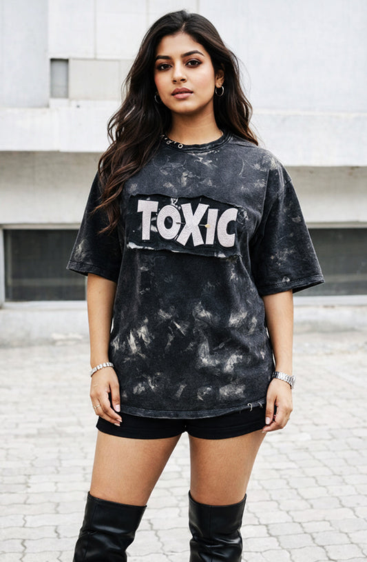 Toxic Embroidered T-Shirt